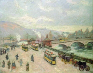 Die Pont Corneille in Rouen, 1898
